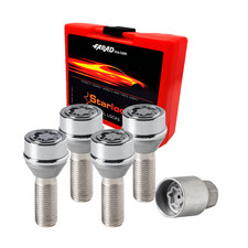 Radschloss Satz für BMW X5 G05/ X6 G06/ X7 G07 ab 2023 Silber 4tlg M14X1.25