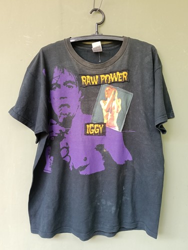 Iggy Pop The Stooges Raw Power Studio Album Vintage T Shirt Custom Rock Sz XL. - Picture 1 of 8