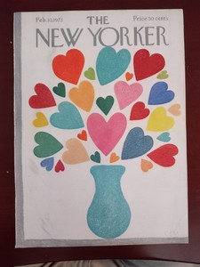 FEBRUARY 10, 1973 NEW YORKER MAGAZINE COVER ONLY - Charles Martin (CEM) Artist
