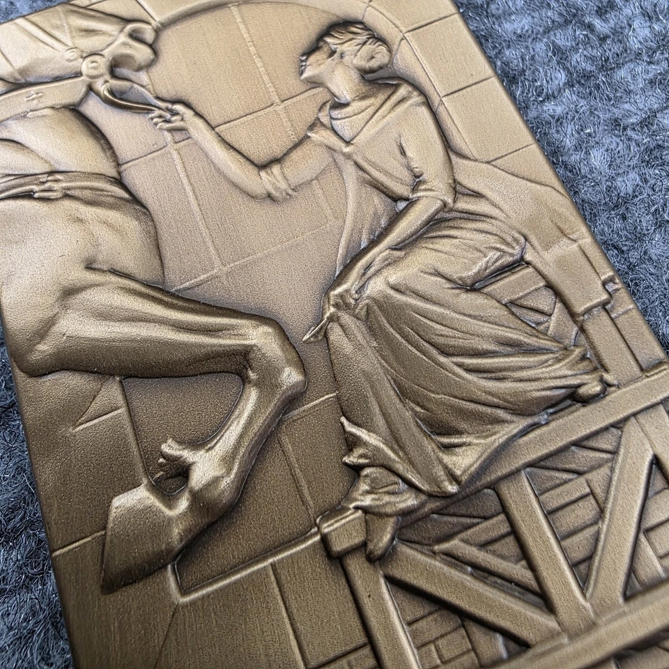 Brookgreen Gardens Bronze Plaque 2010 - Horse Woman Anna Hyatt Huntington w/ St - Image 4 of 4