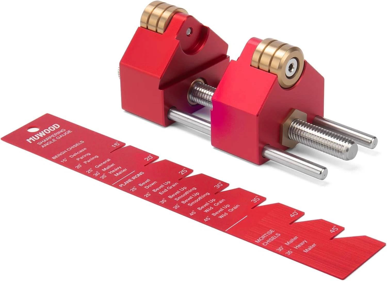 Honing Guide for Chisels and Planes with Roller Wheel, Angle Fixture Guage from
Opens in a new windo