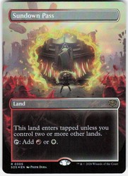 Sundown Pass (Borderless) Foil #305 Secrets of Strixhaven