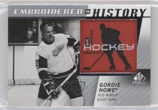 2021 Upper Deck SP Game Used Embroidered in History Legends Gordie Howe HOF sq1