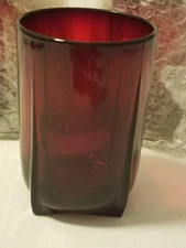 Vintage Achor Hocking Royal Ruby Red Juice Glasses  Tumbers Set/3