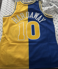 Mitchell & Ness NBA Tim Hardaway Golden State Warriors Jersey Blue Yellow Men M