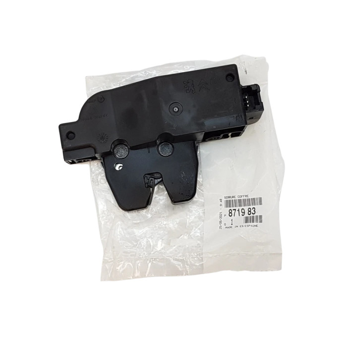 Mécanisme serrure de coffre pour Citroën C3 Phase 1 et 2 hayon arrière à 3 broches