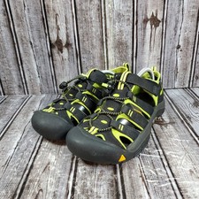 Keen Youth Newport H2 Waterproof Sandals Black Green Hiking Outdoor Trail Size 5