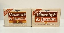 VTG Jergens Vitamin E Lanolin 1987 1989 Bar Soap Skin Conditioning 4.75oz NIB