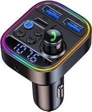 Bluetooth Adapter for Car, AUX Wireless FM Radio Transmitter, Handsfree...