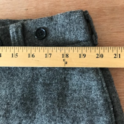 Vintage Woolrich Straight Leg Pants Men 38x27 Gray High Rise Wool Nylon Pleated - Picture 10 of 14