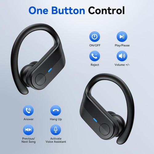 Wireless Earbuds Bluetooth Headphones 75Hrs Playtime Sport Earbuds Noise Canc... - Bild 6 von 7