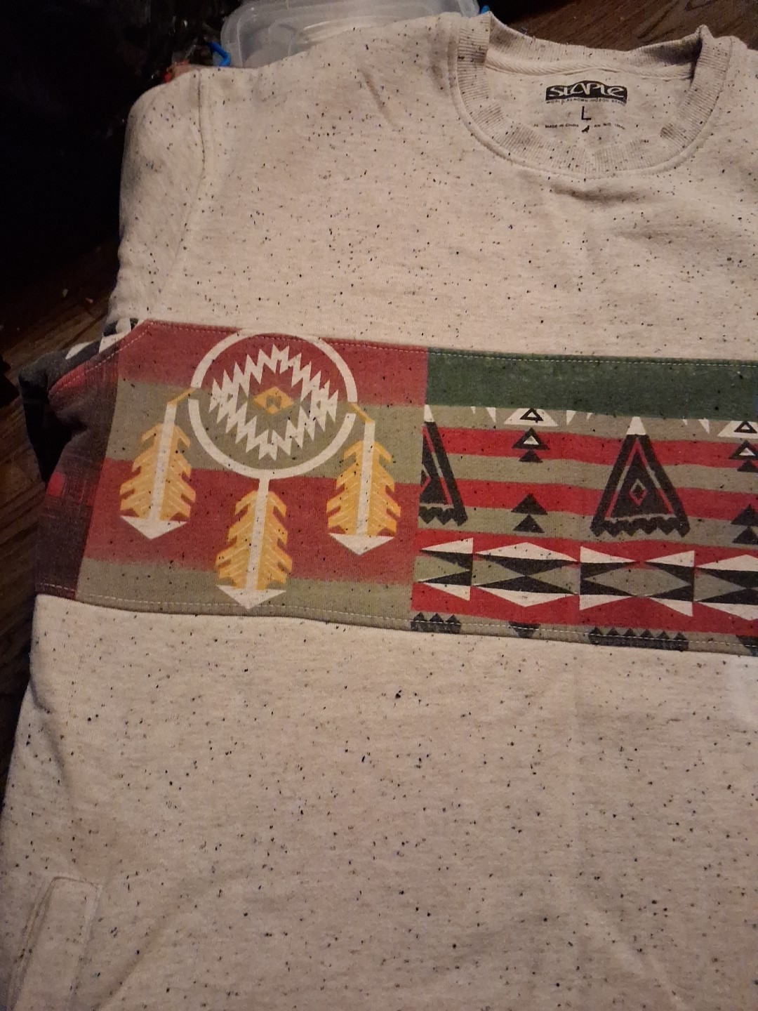 Staple Patchwork Crew Neck Sweatshirt - image 4