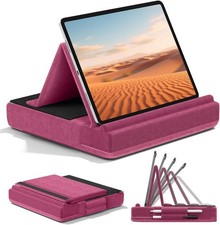 KDD Tablet Pillow Stand, Multi-Angle Viewing Ipad Holder for Lap, Bed Purple