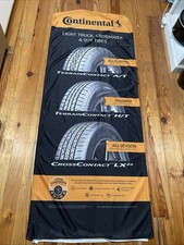 Continental Light Truck Suv Tires Ls Double Sided Cloth Advertisement 29 X 69 Continental Light Truck Suv Tires Ls Double Sided Cloth Advertisement 29 X 69