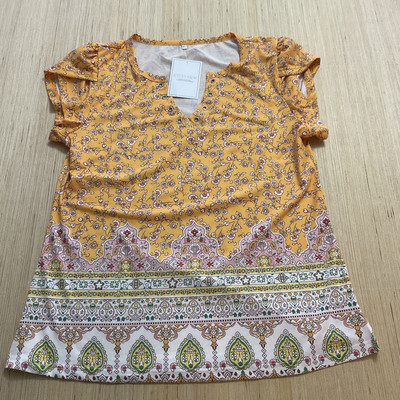 Etcyy Yellow Floral Boho Large New