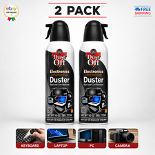 Dust-Off Electronics Compressed Air Duster by Falcon 10 oz 2 Pack