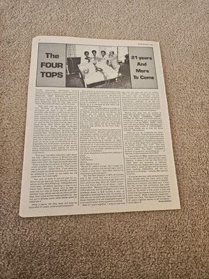 TPEEP570 MAGAZINARTIKEL & BILD 11X8'' DIE VIER TOPS 