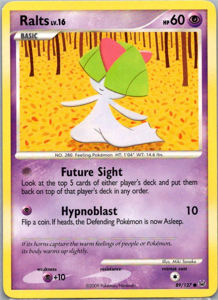 Ralts 89/127 Common Platinum Pokemon Near Mint