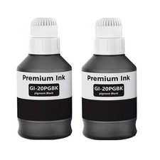 GI-20 Black Refill Ink Bottles 2-Pack for Canon PIXMA MegaTank G5020 G6020