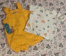 Vintage Very Hungry Caterpillar Romper Baby 6 - 9Mo Carters Eric Carle 2002