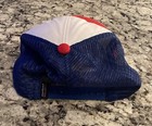 Patagonia Kids Trucker Hat Fitz Roy Logo Red White Blue Snapback STY66032 FA21 — photo 4