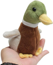 Cute Mallard Duck Plush Stuffed Animal Pillow Toys Lifelike Green Duck Stuffed A