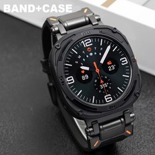 PC Case Metal Silicone Band For Samsung Galaxy Watch Ultra 2025/2024 47mm Strap