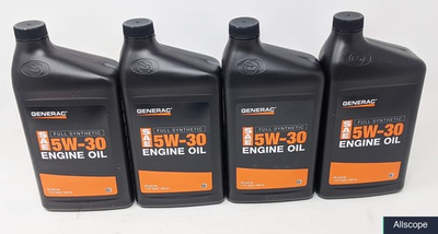 #ad Synthetic Motor Oil 5W 30 SN Grade 4 Quart Bottle For Generac Equipment Motors $88.99