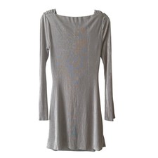 Reformation Vivien Knit Mini Dress Stone Taupe Size M NWT