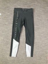 Under Armour Leggings Womens Small Gray Compression HeatGear Reflective Running