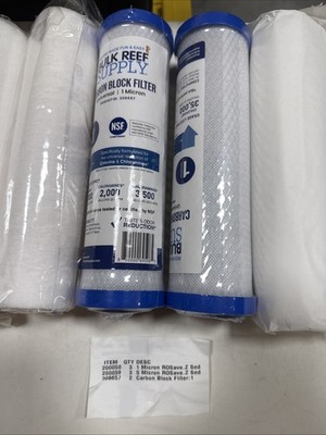 ROSave.Z RO/DI Filter Bundle 1 Micron & 5 Micron Sediment + Carbon Block Filters