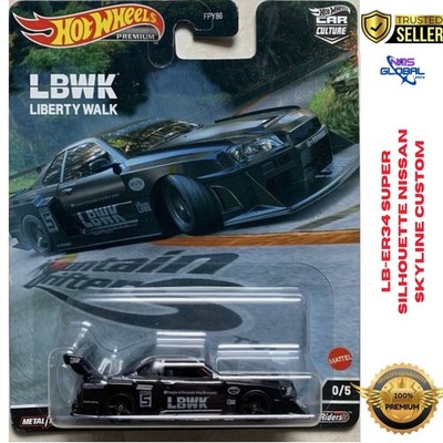 Hot Wheels Nissan ER34 LBWK Liberty Chase Style Exclusive Custom with Protector