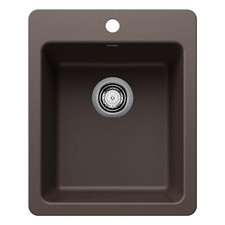 BLANCO 443239 Liven SILGRANIT Drop-In/Undermount Bar Sink - Cafe