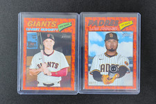 2026 Topps Heritage Casey Schmitt Luis Arraez RC Orange Border /77 LOT2