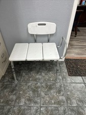 Transfer Bench for Bathtub FSA/HSA Eligible– Heavy Duty Shower Bench with Backre