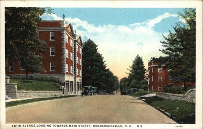 HENDERSONVILLE NORTH CAROLINA NC Fiffth Avenue Vintage Postcard
