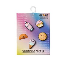 Crocs JIBBITZ Shoe Charms 3D MINI PASTRY SHOP 5 PACK IceCream Cupcake NWT