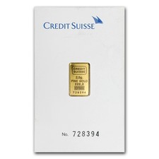 2.5 gram Gold Bar - Brand Name (w/Assay Card) 4905.27 per troy oz