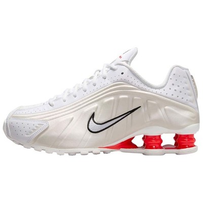 Nike Shox R4 White Phantom Picante Red Women's - AR3565-103 New Size