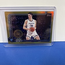 2025-26 Topps #186 Zach Edey GOLD Holo Foil #/50 All Rookie Team