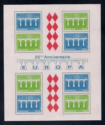 Monaco    1984    Sc # 1425a    EUROPA    Sheet of 10    s/s    MNH     $ 20