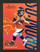 2018 Panini Absolute Spectrum Orange Parallel /65 Case Keenum #29
