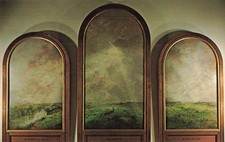 The Twenty-Third Psalm Triptych by George Inness Jr. 1922 Postcard