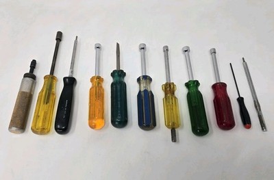 Vintage Mixed Tool Lot VACO Klein Xcelite Apex Dayton Nutdriver Screwdriver 