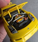 Nissan 350 Z Yellow Muscle Machines 1:64 Greddy SS Colection Hood Opens — photo 4
