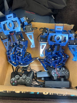 2 sets Metal 15 Dof Biped Robot With Digital Steering Gear Humanoid Robot US