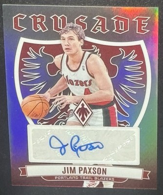 2023-24 Panini Phoenix - Crusade Signatures Jim Paxson #CS-PAX (AU)