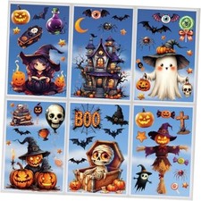 10 Sheet Halloween Window Clings Cute Window Cute Halloween Window Clings