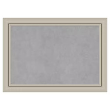 Romano Silver Narrow 27.75 In. X 19.75 In. Framed Magnetic Board