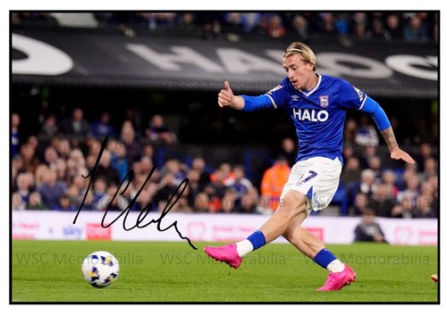 11546. Jack Clarke Signed Pictures A4 Prints Ipswich Sunderland Spurs Leeds etc.